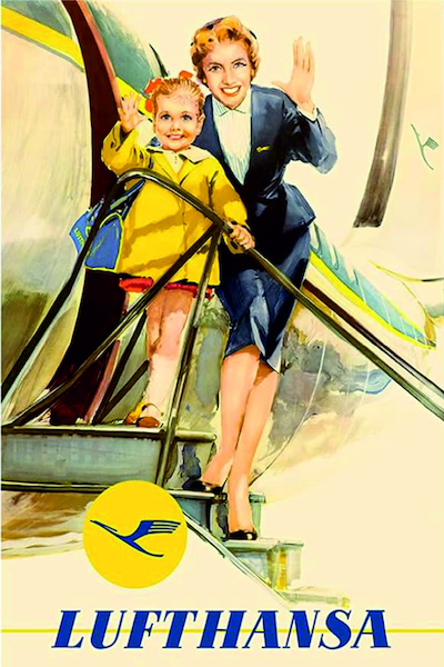 Lufthansa Retro metal poster metal sign  V4-LH RETRO