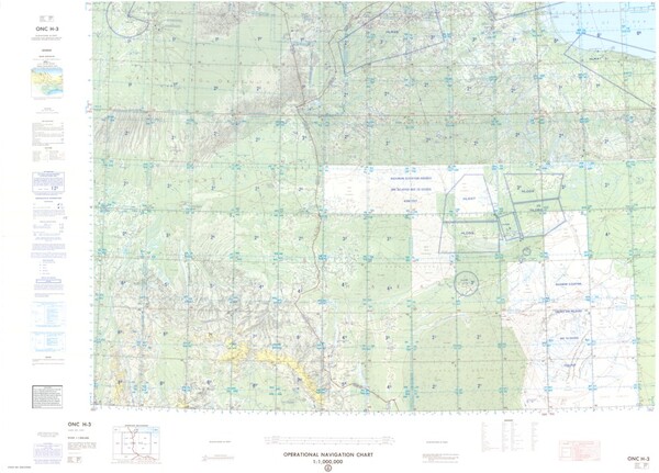 ONC H-3: Available: Operational Navigation Chart for Algeria, Tunisia, Libya. Available ! additional charts available within five working days. E-mail your requirements.  ONC H-3