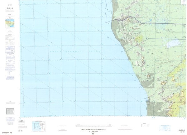 ONC P-3: Available: Operational Navigation Chart for South Africa, Namibia, Angola. Available ! additional charts available within five working days. E-mail your requirements.  ONC P-3