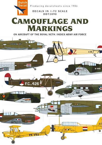 Camouflage and markings on the Aircraft of the Royal Neth. East Indies Army Air Force  DD72090