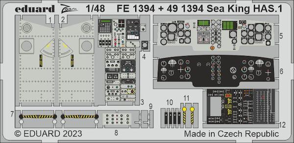 Detailset Sea King  HAS1 interior (Airfix)  FE1394