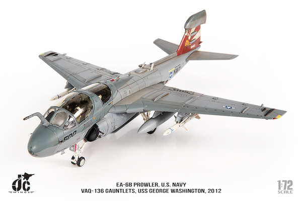 EA6B Prowler US Navy VAQ-136 Gauntlets, USS George Washington, 2012 - missing magnetic right pylon JCW-72-EA6B-007