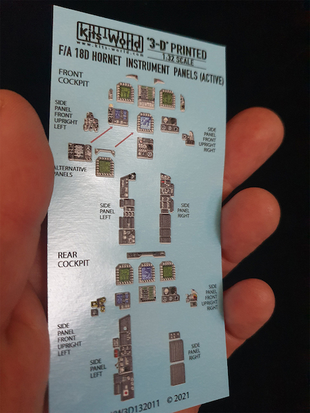 McDonnell Douglas F/A18D Hornet Cockpit Instrumentation with Screens Active  KW3D1321011