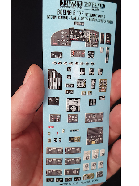 Boeing B17E/F Flying Fortress Full interior instrumentation (HK Models, Revell)  KW3D1481022