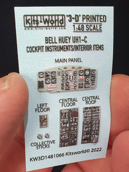 Bell UH1C Huey Cockpit instrumentation (Hobby Boss)  KW3D1481066