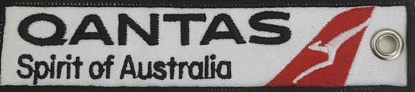 Keyholder with Qantas on both sides  KEY-QANTAS