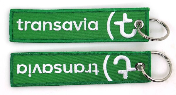 Keyholder with TRANSAVIA on both sides  KEY-TRANSAVIA