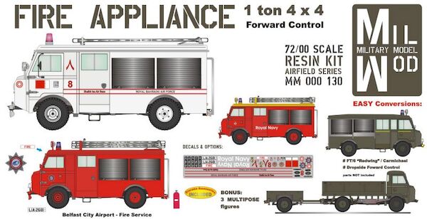 1 ton Fire Appliance Land Rover type (Royal navy, Royal bahrain AF, Belfast City Airport)  MM000-130