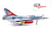 Mirage 2000-5F French Air Force Armée de l'Air 57/188-ET 70 years EC3/11 Corse. Minor piece in landing gear missing.  14626PA