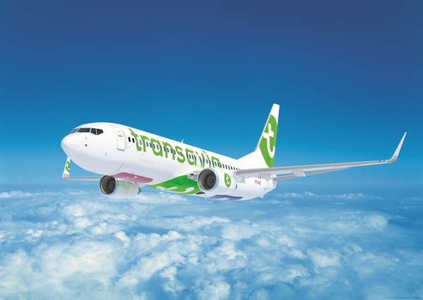 Transavia Boeing 737 in flight Poster  POS-HV737